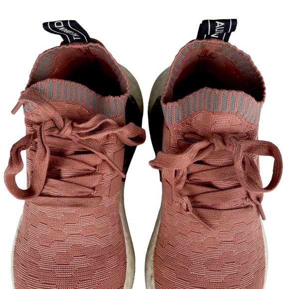 Adidas NMD R2 Primeknit Raw Pink Women’s Running Shoes - Picture 5 of 9